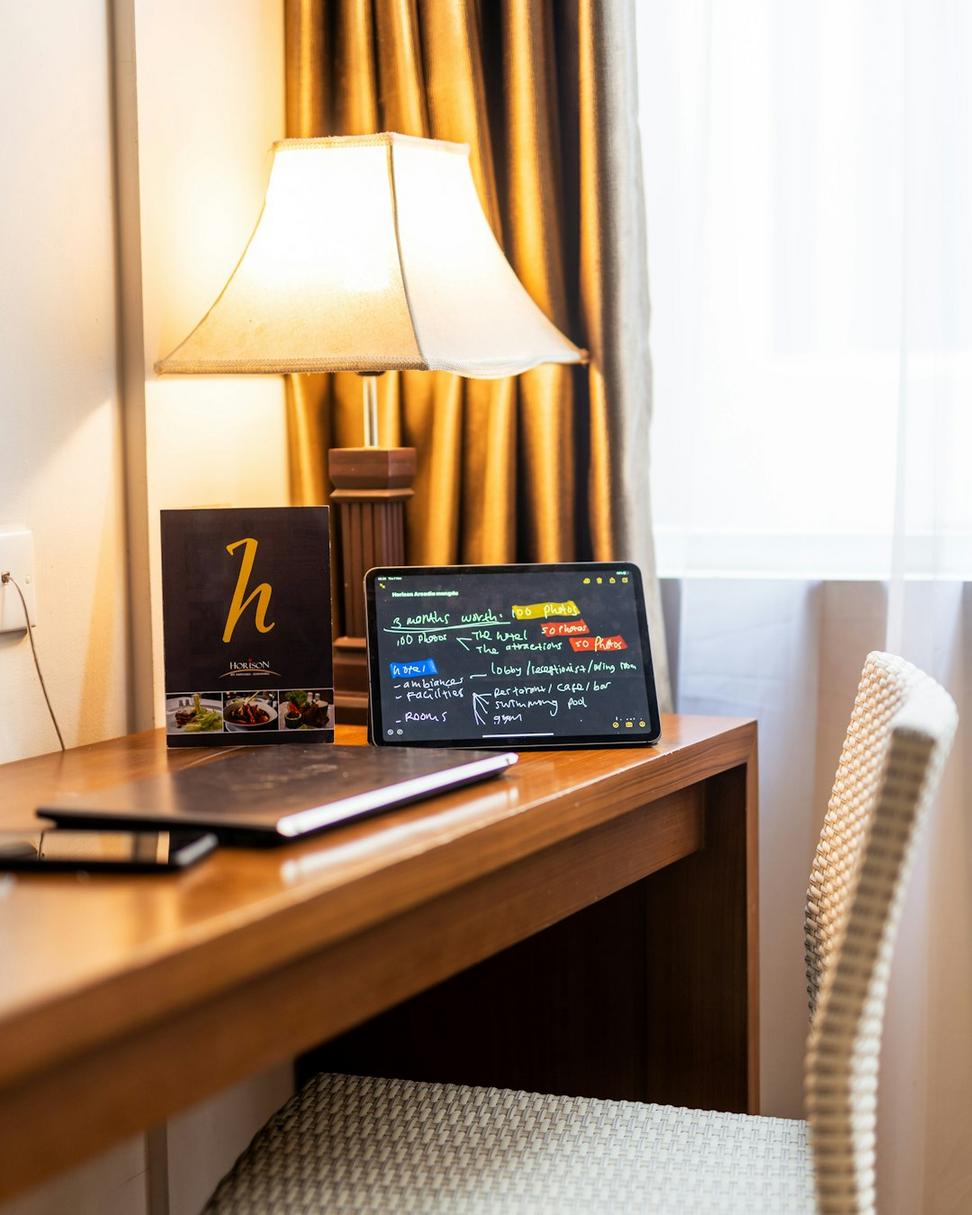 Guest using technology